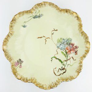 Antique Elite Limoges France Scalloped Bowl